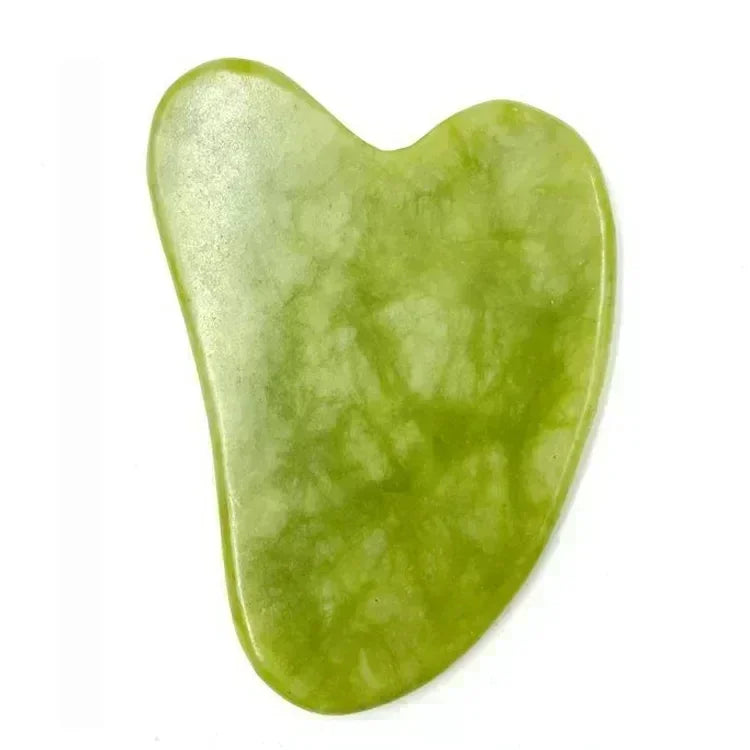 Natural Jade Roller: Face Gua Sha Natural Stone Face Massager and Jawline Enhancer