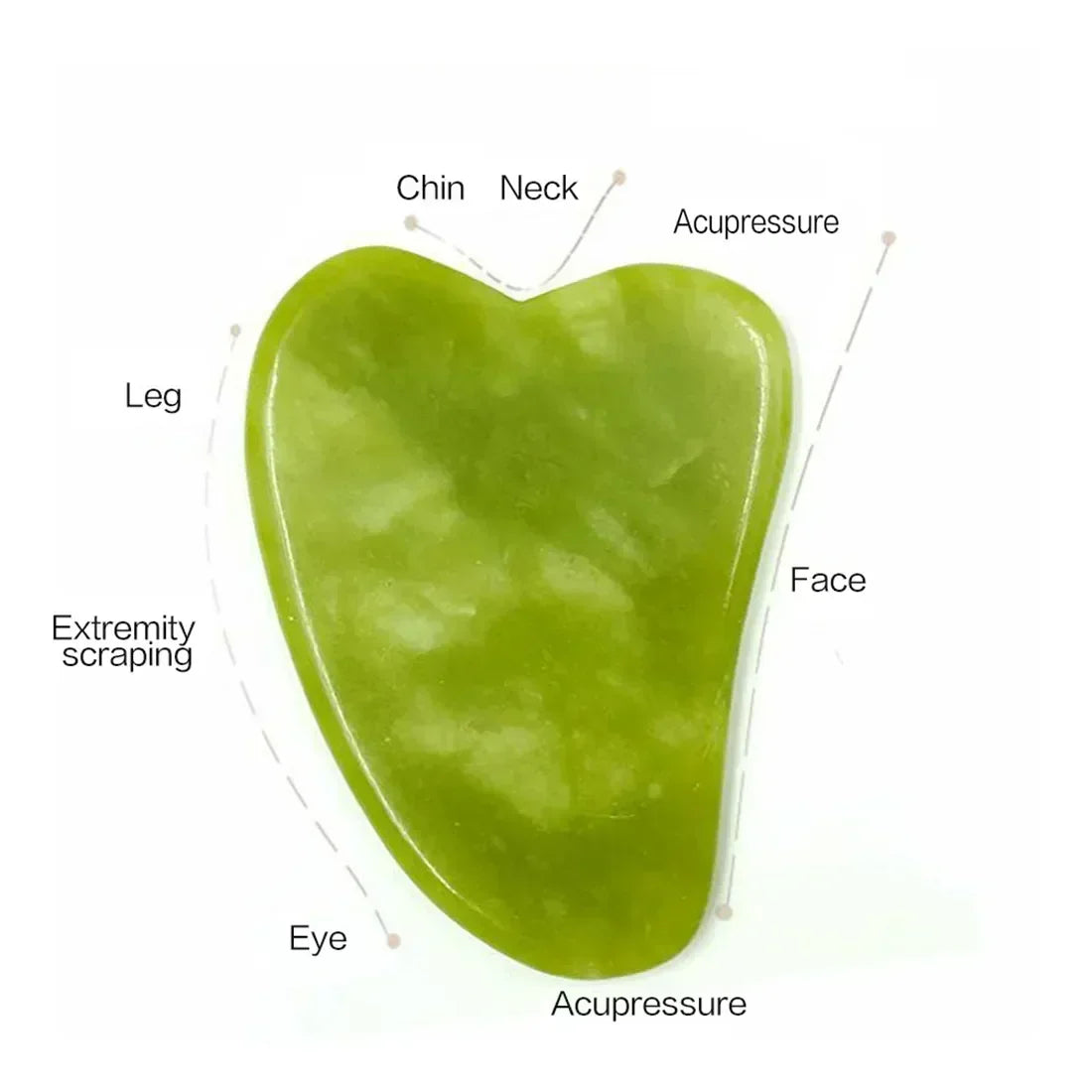 Natural Jade Roller: Face Gua Sha Natural Stone Face Massager and Jawline Enhancer