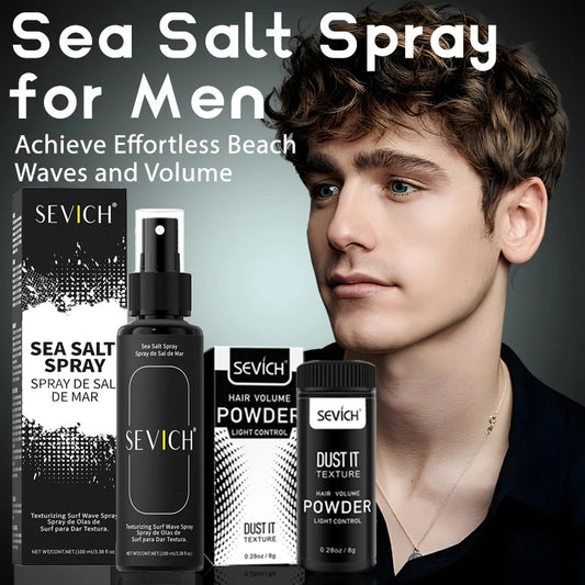 100ml Natural Sea Salt Spray For Hair: Instant Texture, Volume, and Wavy Hair.