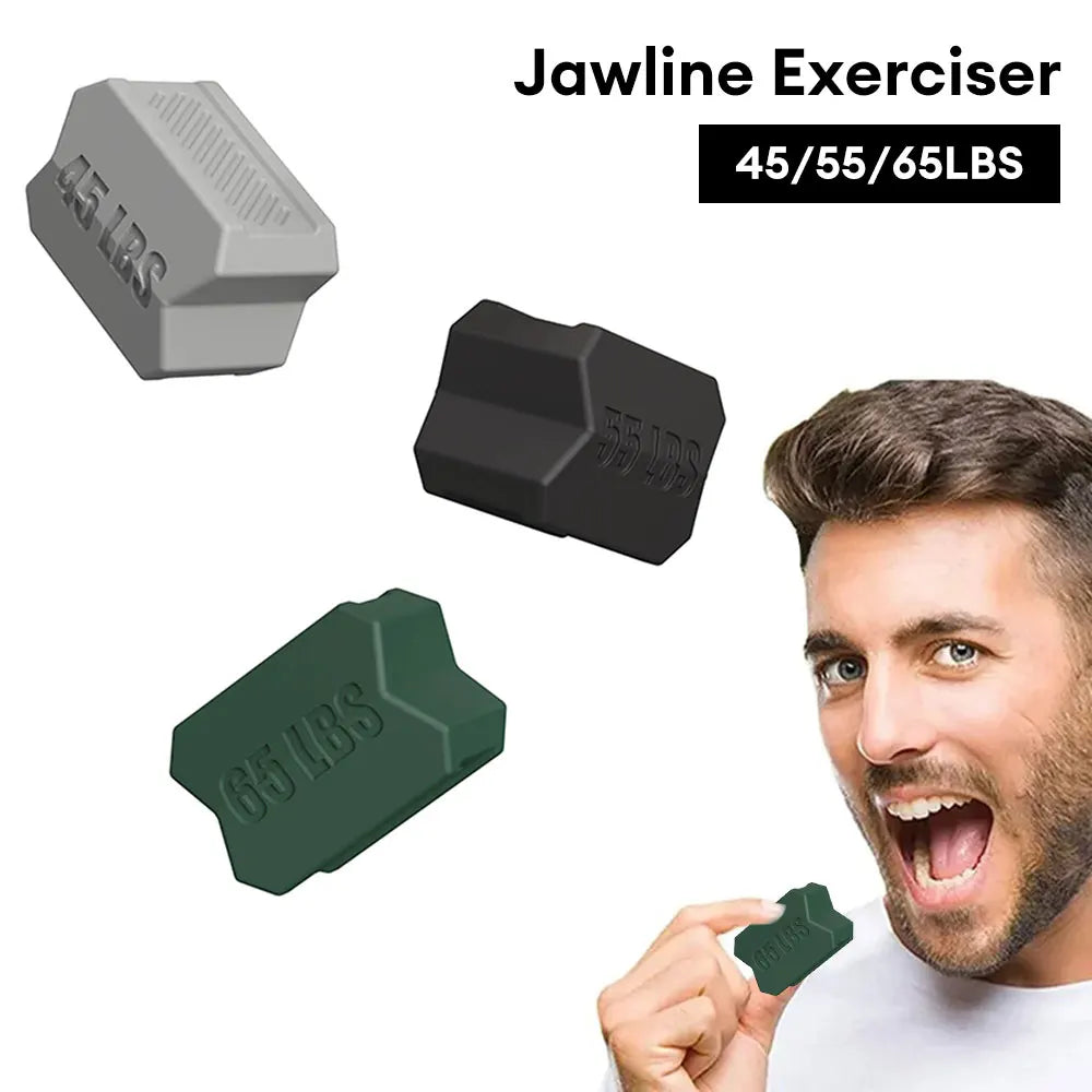 NEW Jaw Line Exerciser: Facial Jaw Muscle Toner Training Jawline Gum Exercises Face, Chin, Cheek, Lifting Double Chin and Eliminating Face Fat.